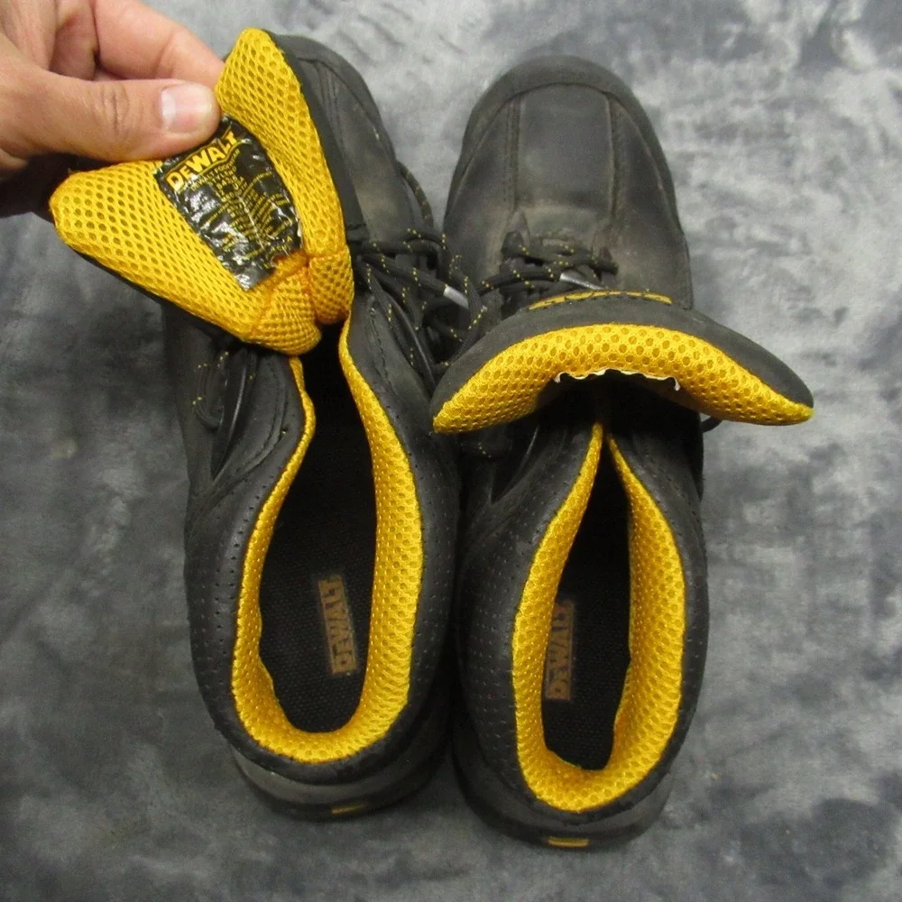 Dewalt Mens Steel Toe‎ Work Boot 12 Black Leather Industrial Rugged Construction